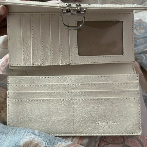 Vintage White Christian Dior Clutch Wallet - Picture 3 of 3
